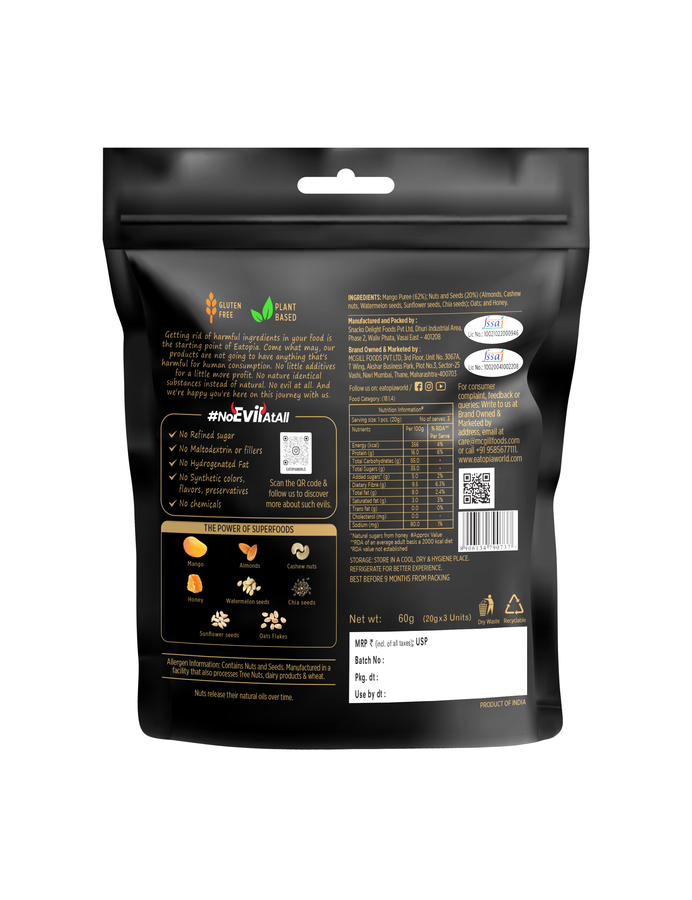 Super Fruit Bites: Mango Chia (60g)