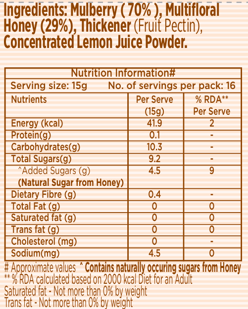 Mulberry Honey Jam (240g)