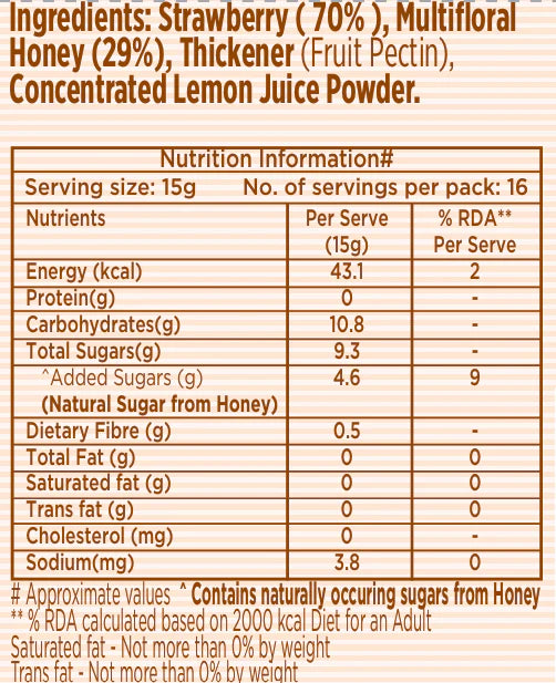 Strawberry Honey Jam (240g)