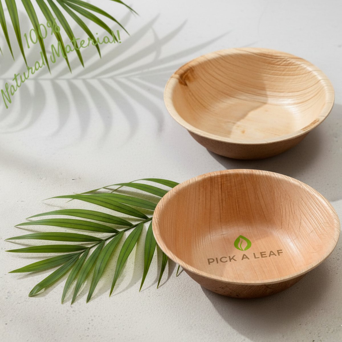 6’ Round Areca Leaf Bowl (10x10)