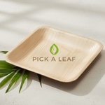 6’ Square Areca Leaf Plate (25x10)