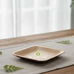 9’ Shallow Square Areca Leaf Plate (10x10)