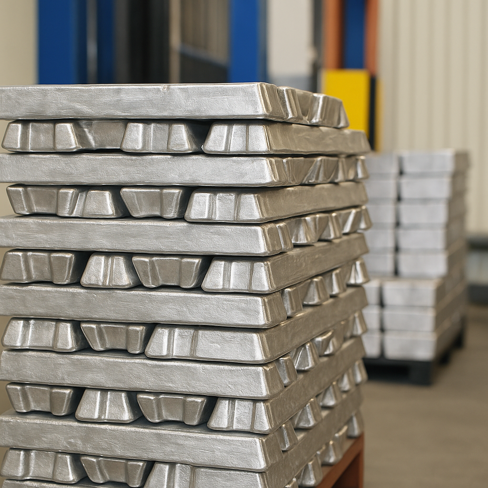 Aluminium ingots