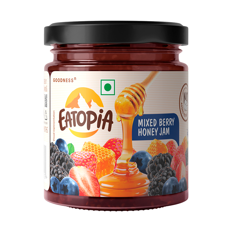 Mixed Berry Honey Jam - 240g 