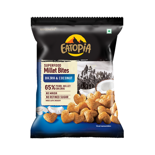 Superfood Millet Bites - Bajra & Coconut - 50g