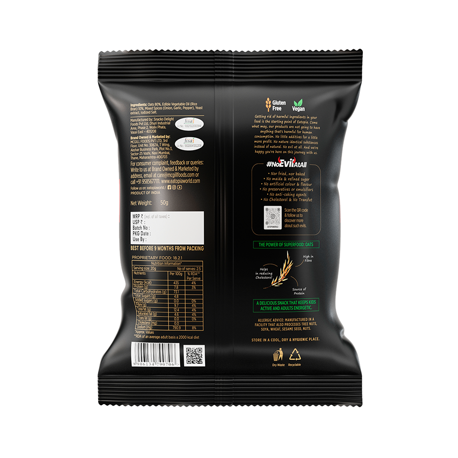 Superfood Oat Bites - BBQ - 50g