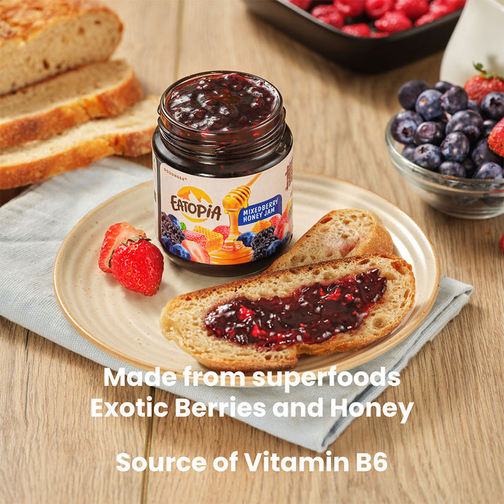 Mixed Berry Honey Jam (240g)