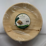 10’ Shallow Round Areca Leaf Plate (10x10)