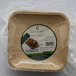 6’ Square Areca Leaf Plate (25x10)